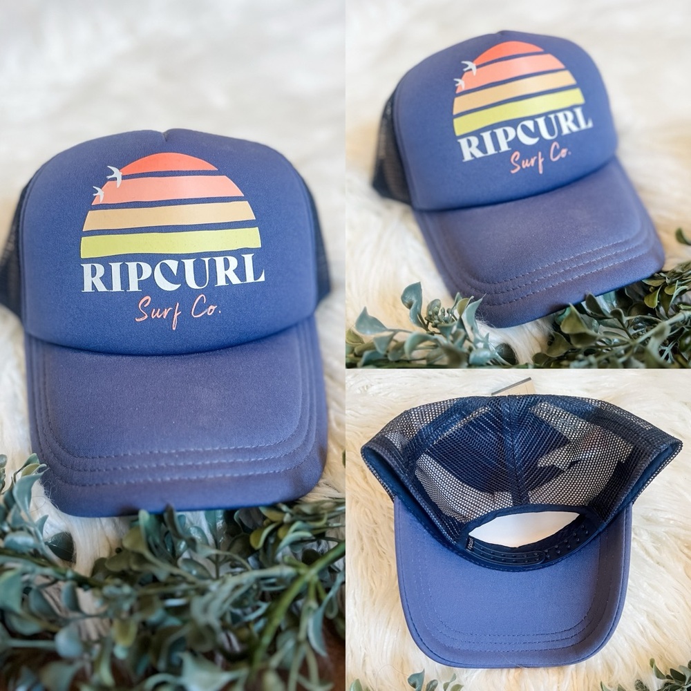 NWT Rip Curl Blue Destination Trucker Hat